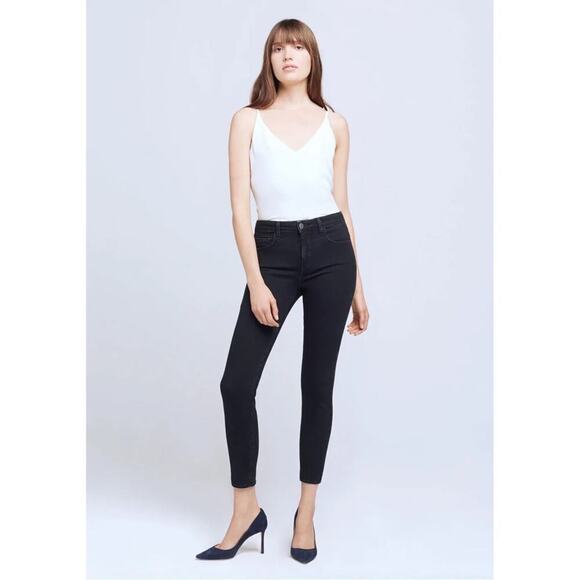 L’Agence Margot Skinny High Rise Jeans in Tru Blue Sz 25 - Picture 1 of 6